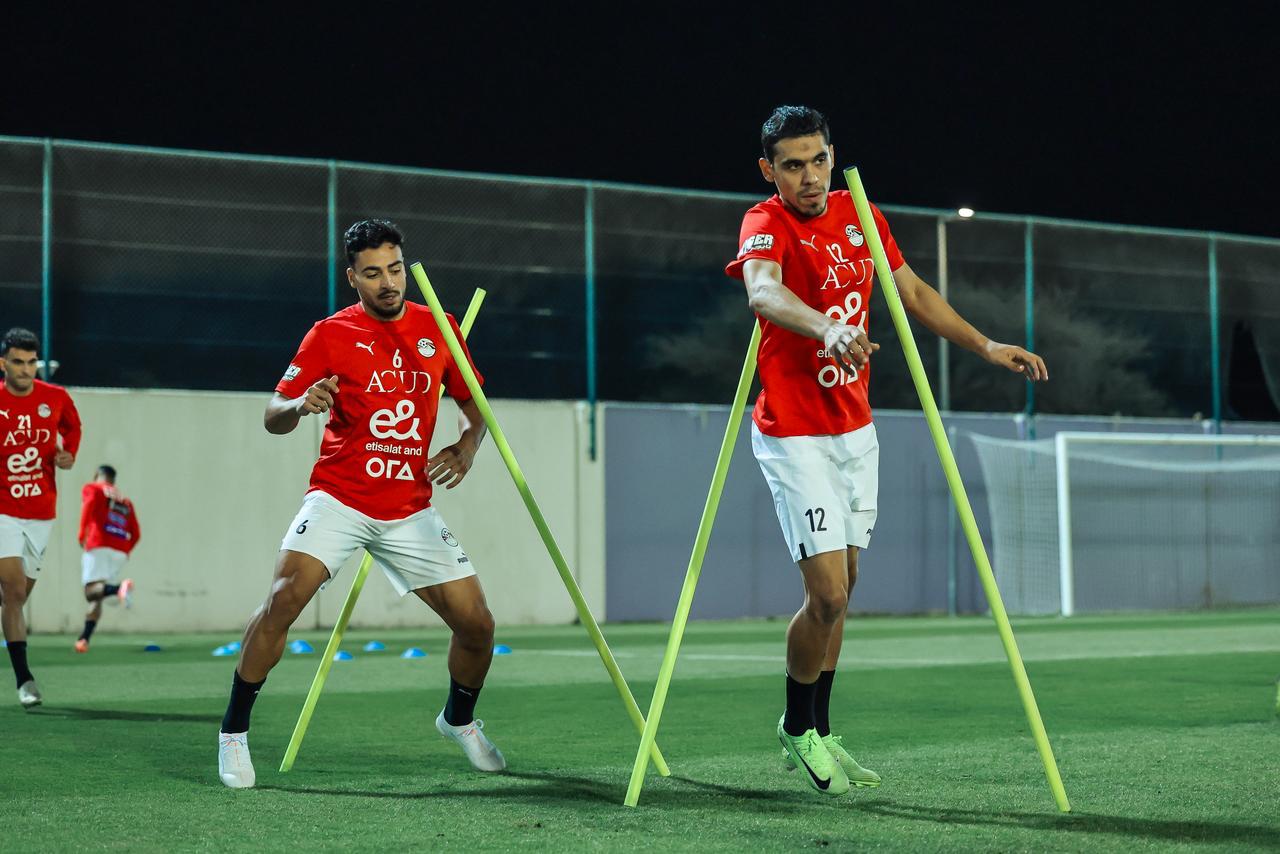 منتخب مصر يختتم تحضيراته لمواجهة أوزبكستان في دورة العين
