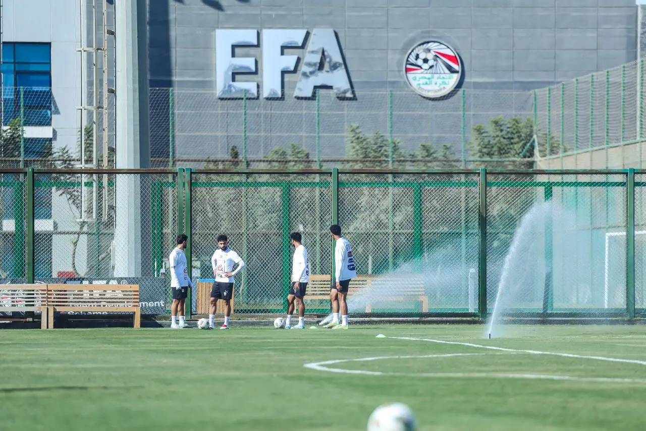 تدريبات منتخب مصر في مركز المنتخبات الوطنية استعدادا لأمم أفريقيا