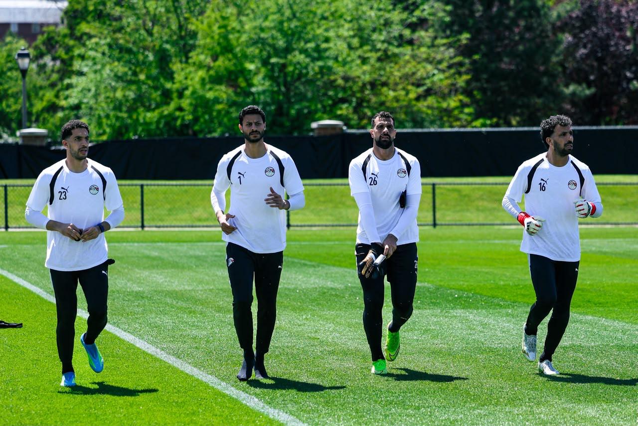 بالصور .. منتخب مصر يواصل تدريباته بملعب جونزاجا استعداداً لمواجهة بلجيكا