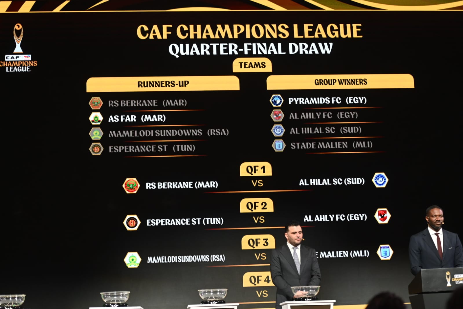 صور مراسم قرعة دوري الأبطال وكأس الكونفدرالية بمقر الاتحاد المصري