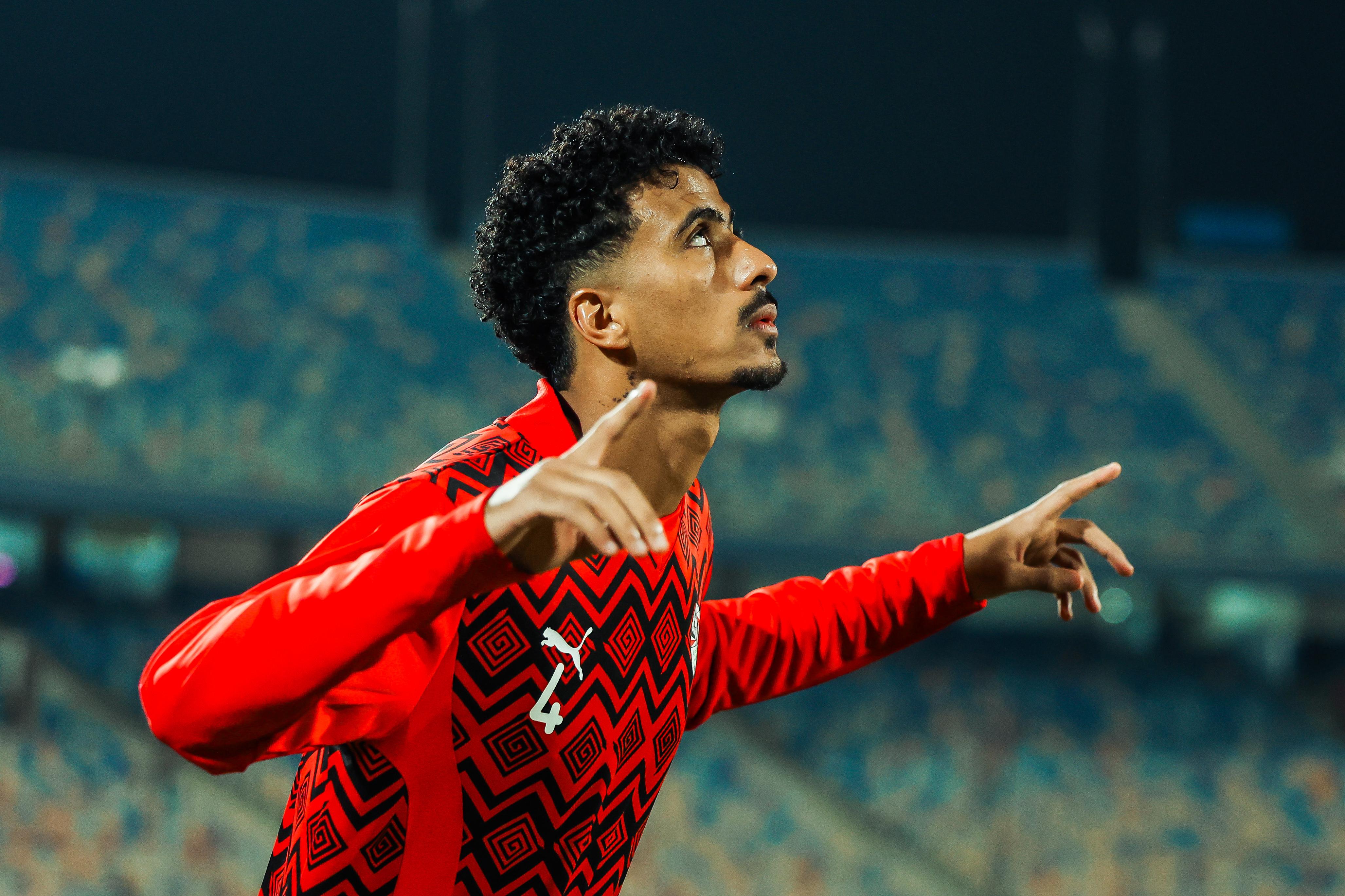 منتخب مصر قبل انطلاق مباراة نيجيريا