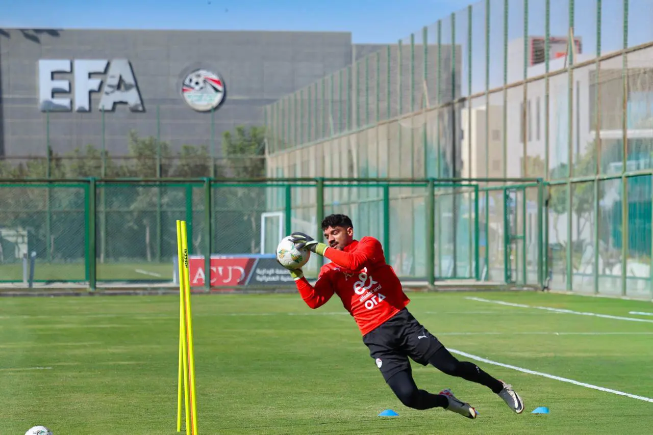 تدريبات منتخب مصر في مركز المنتخبات الوطنية استعدادا لأمم أفريقيا