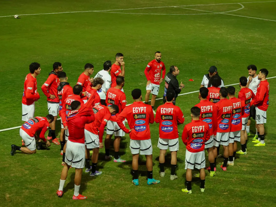 تدريب منتخب مصر المشارك في كأس العرب استعدادًا لمواجهتي الجزائر