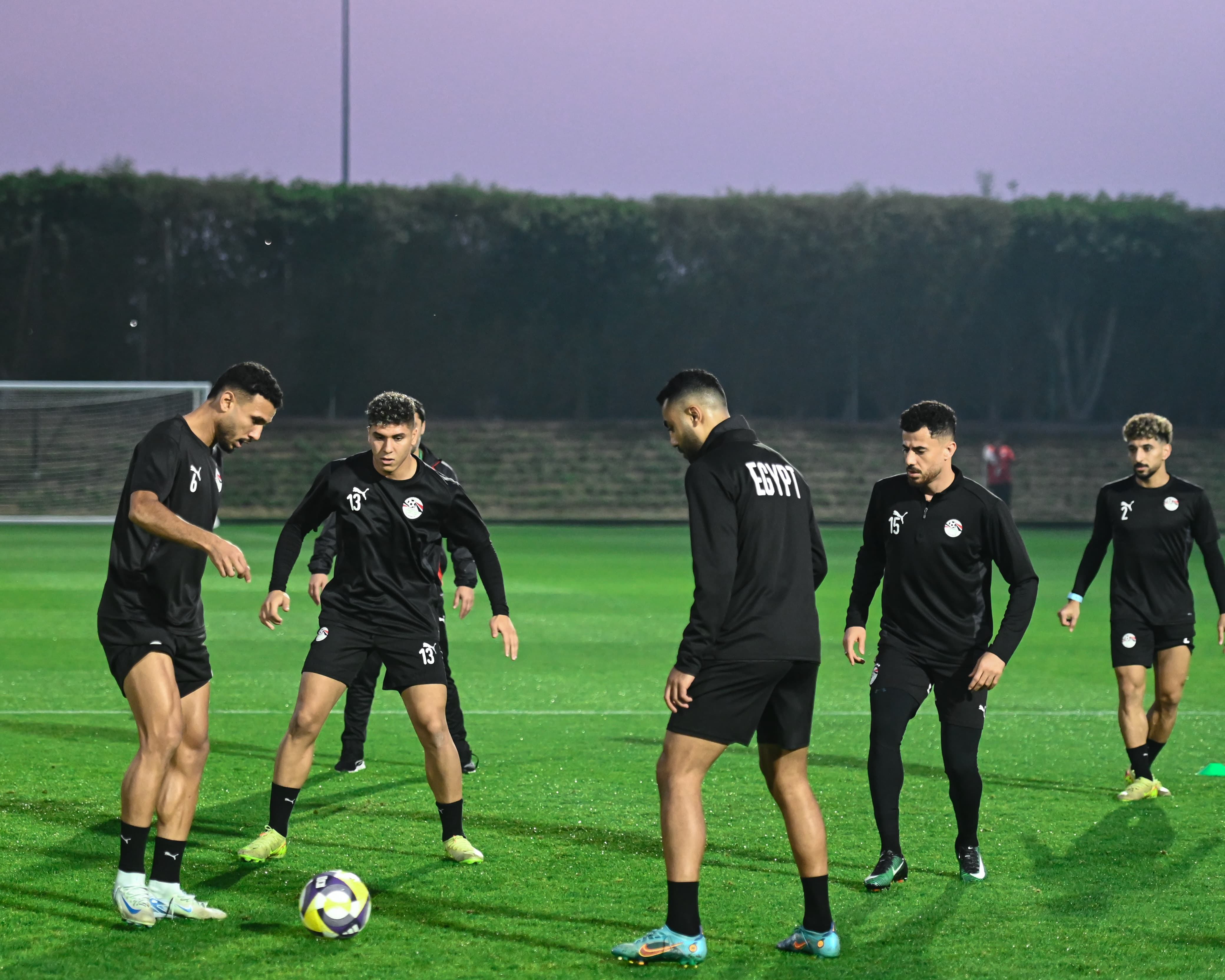 تدريبات منتخب مصر المشارك في كأس العرب استعدادا لمواجهة الأردن