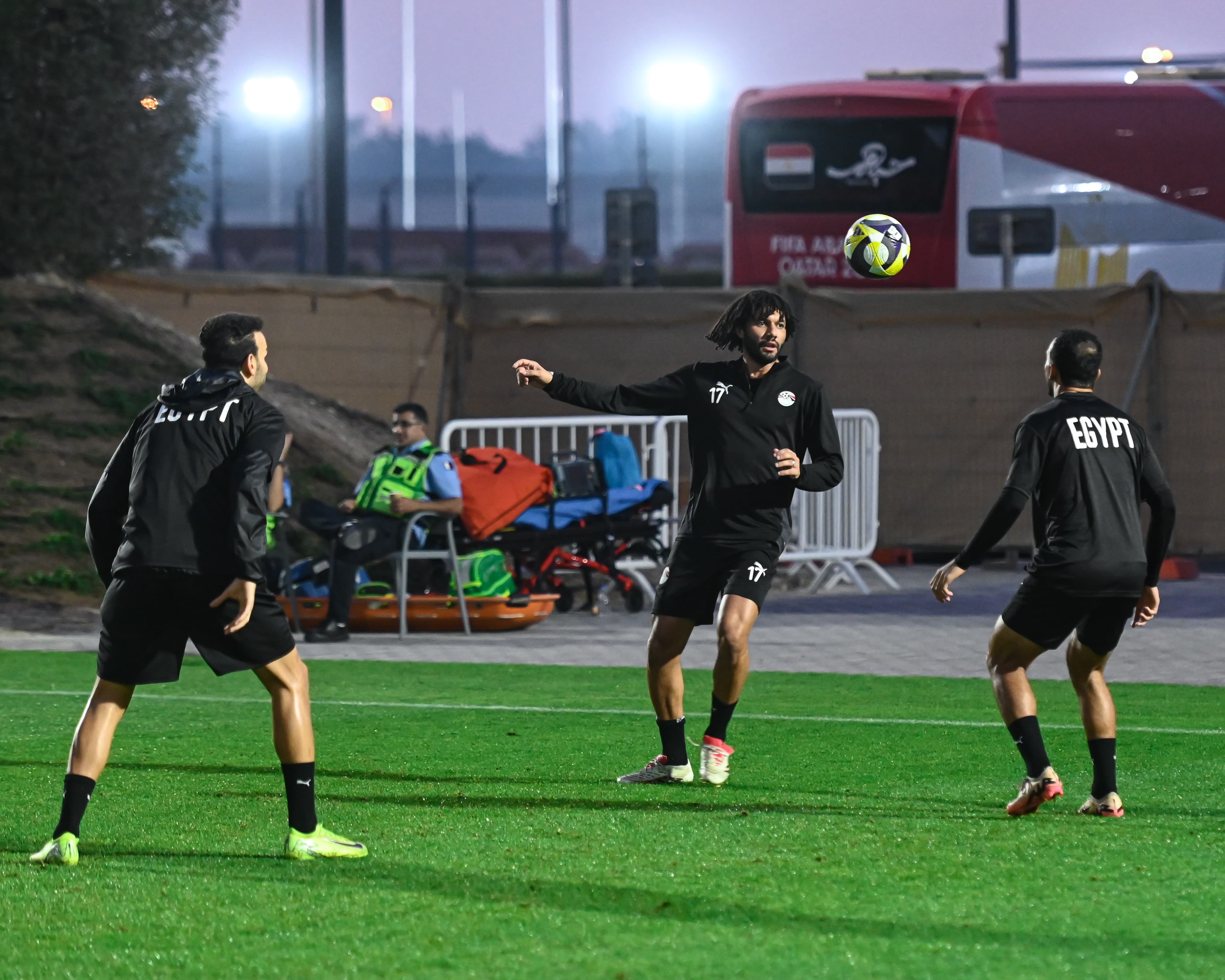 تدريبات منتخب مصر المشارك في كأس العرب استعدادا لمواجهة الأردن
