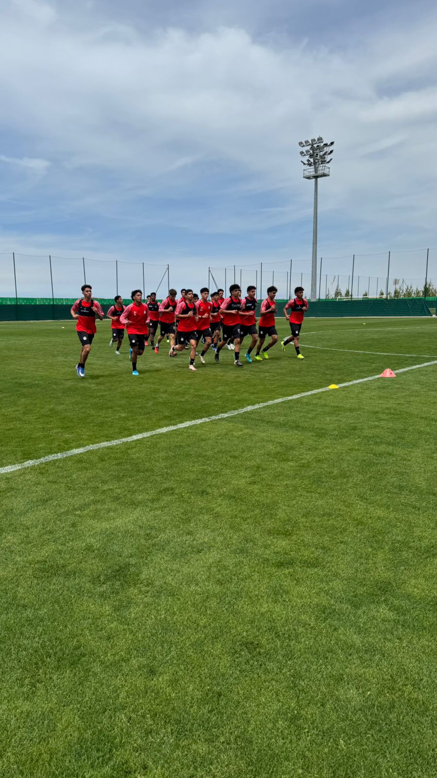 بالصور: تدريبات منتخب الناشئين في المغرب استعدادا لكأس أفريقيا