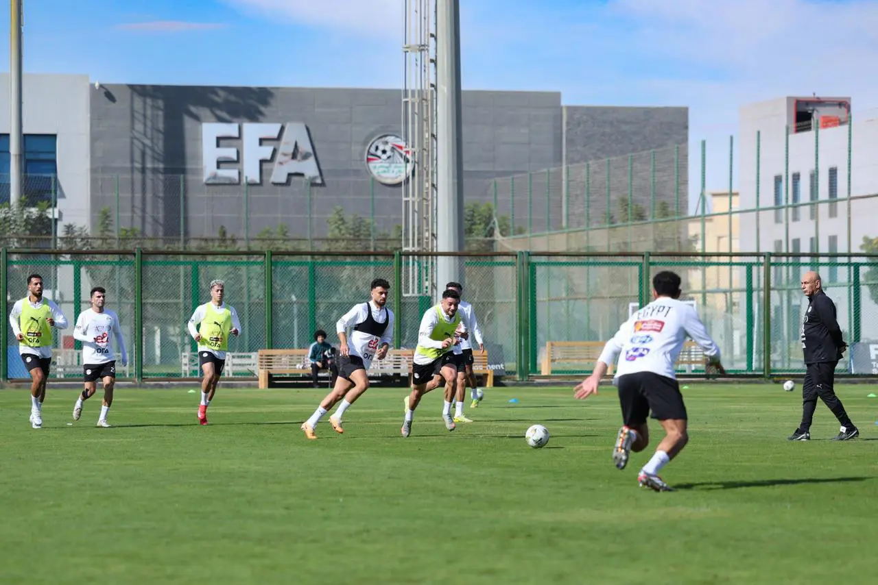 تدريبات منتخب مصر في مركز المنتخبات الوطنية استعدادا لأمم أفريقيا
