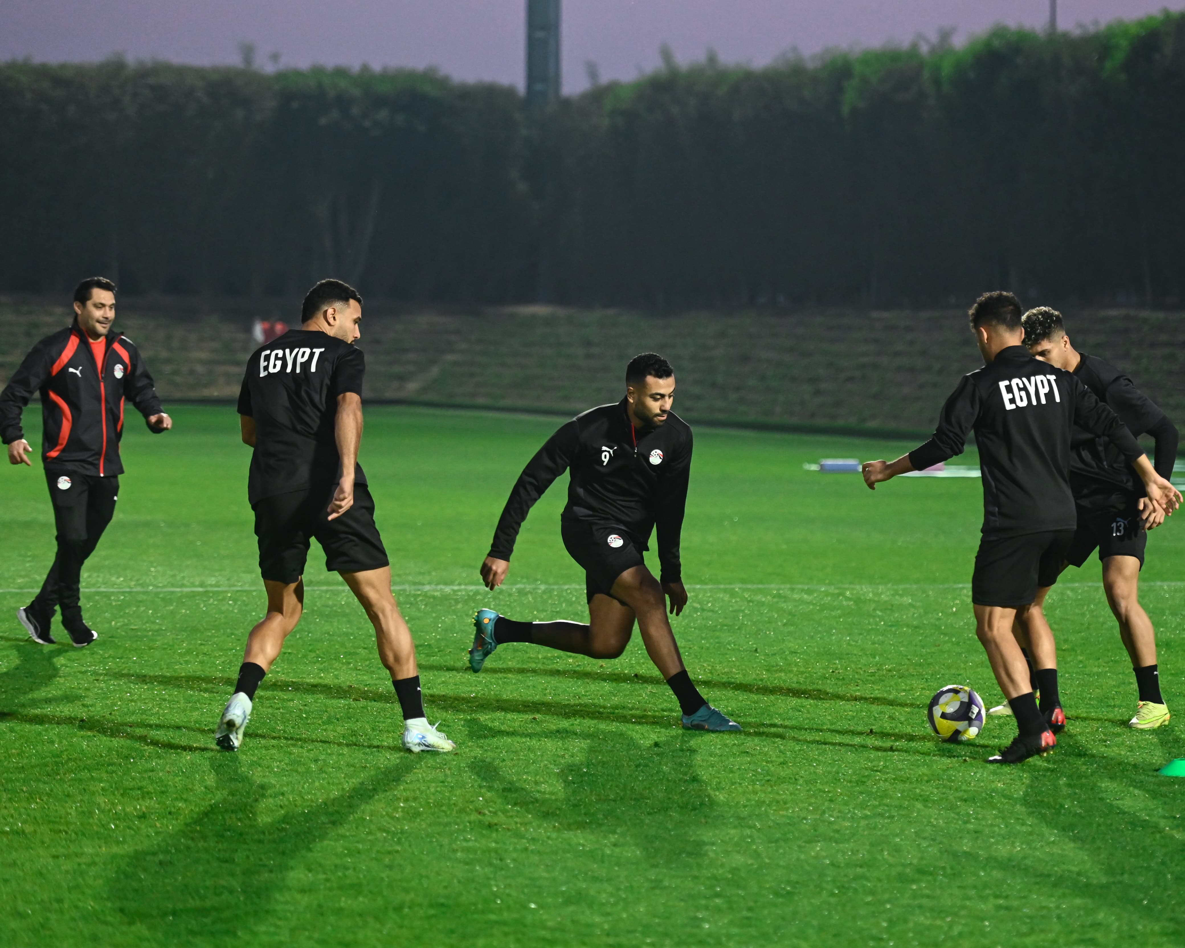 تدريبات منتخب مصر المشارك في كأس العرب استعدادا لمواجهة الأردن