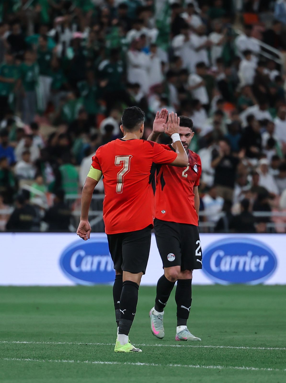 بالصور .  هدف مصر الثاني في مرمى المنتخب السعودي (تريزيجيه)