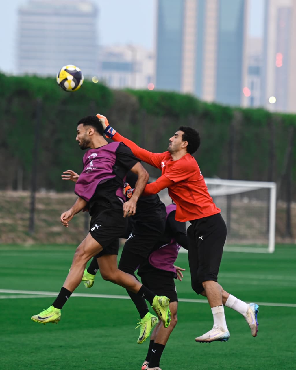 منتخب مصر المشارك في كأس العرب يواصل تحضيراته لمواجهة الإمارات