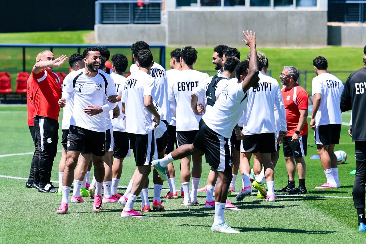 بالصور.. منتخب مصر يواصل استعداداته لمواجهة بلجيكا