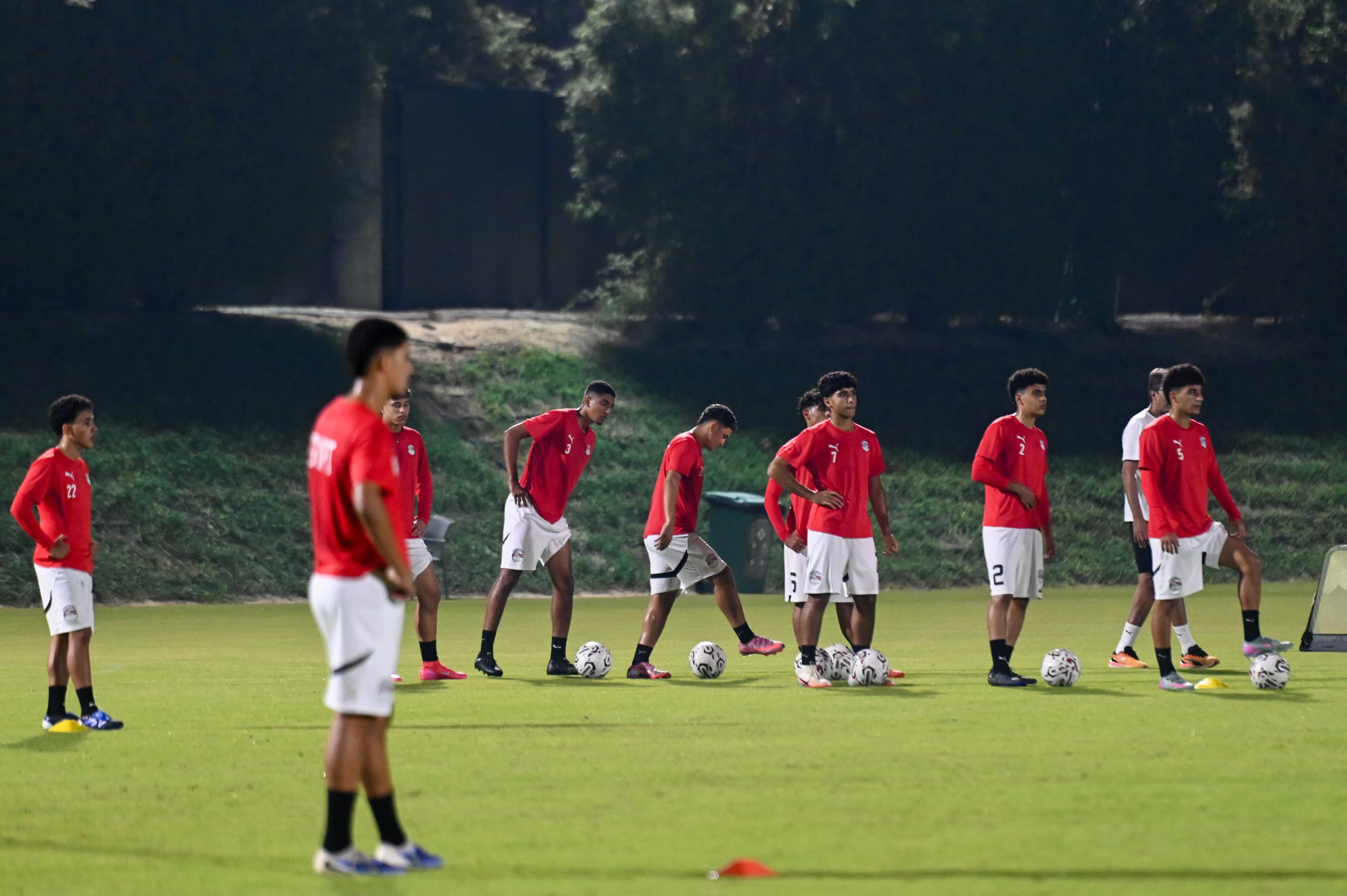 منتخب مصر تحت ١٧ ستة يواصل  تدريباته قبل انطلاق المونديال