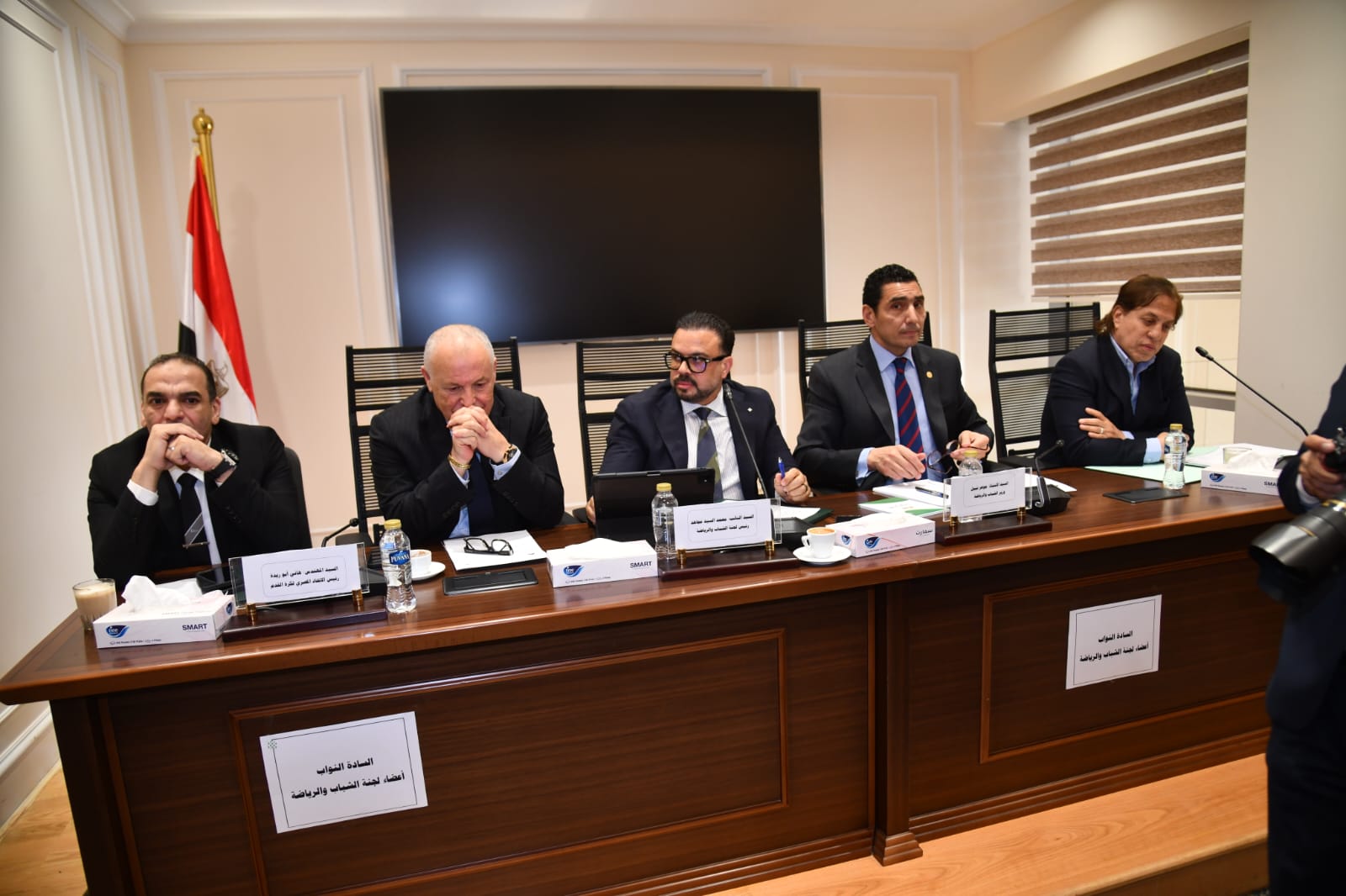 أبوريدة وحسام حسن يتحدثان عن استعدادات المنتخب للمونديال في مجلس النواب