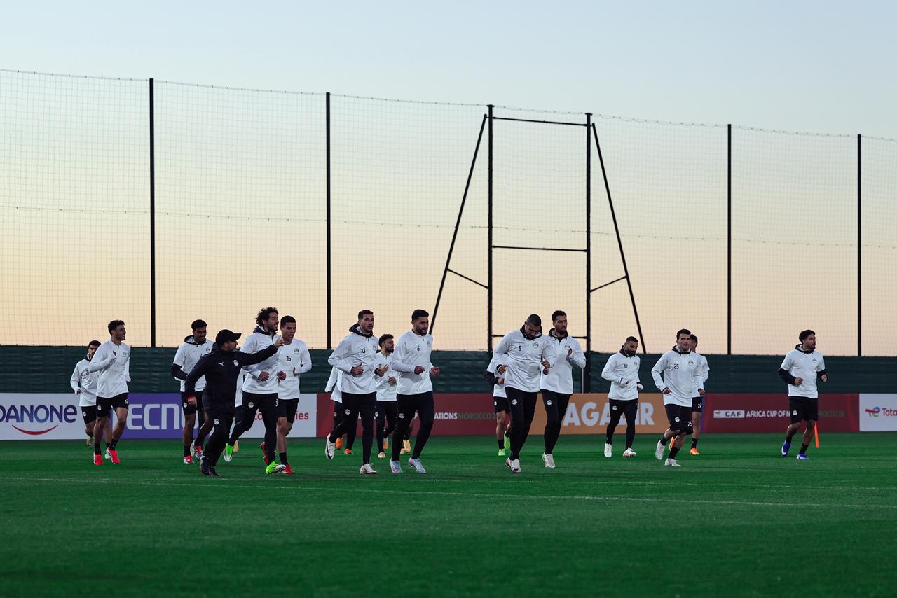 منتخب مصر يواصل تدريباته قبل مواجهة كوت ديفوار
