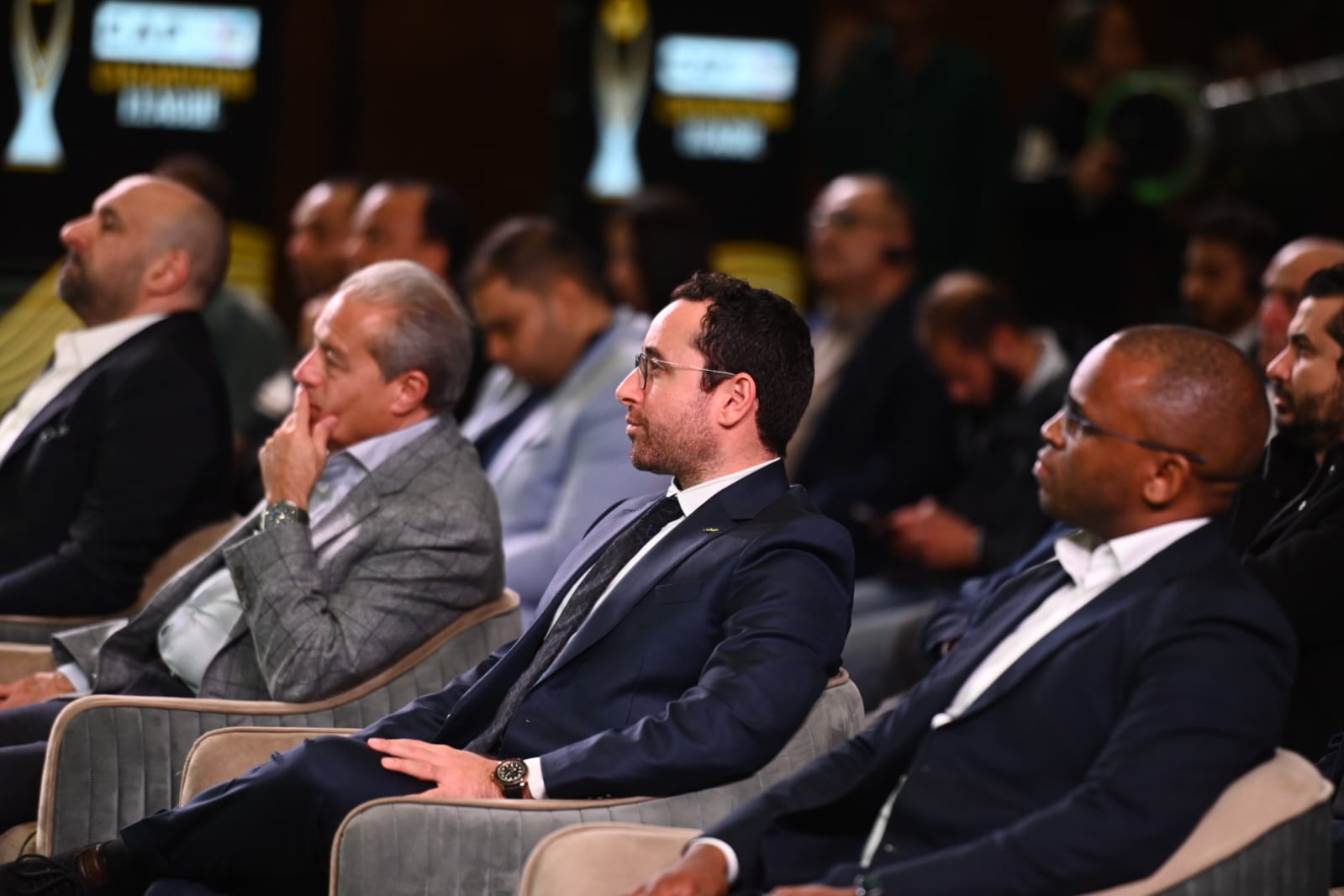 صور مراسم قرعة دوري الأبطال وكأس الكونفدرالية بمقر الاتحاد المصري