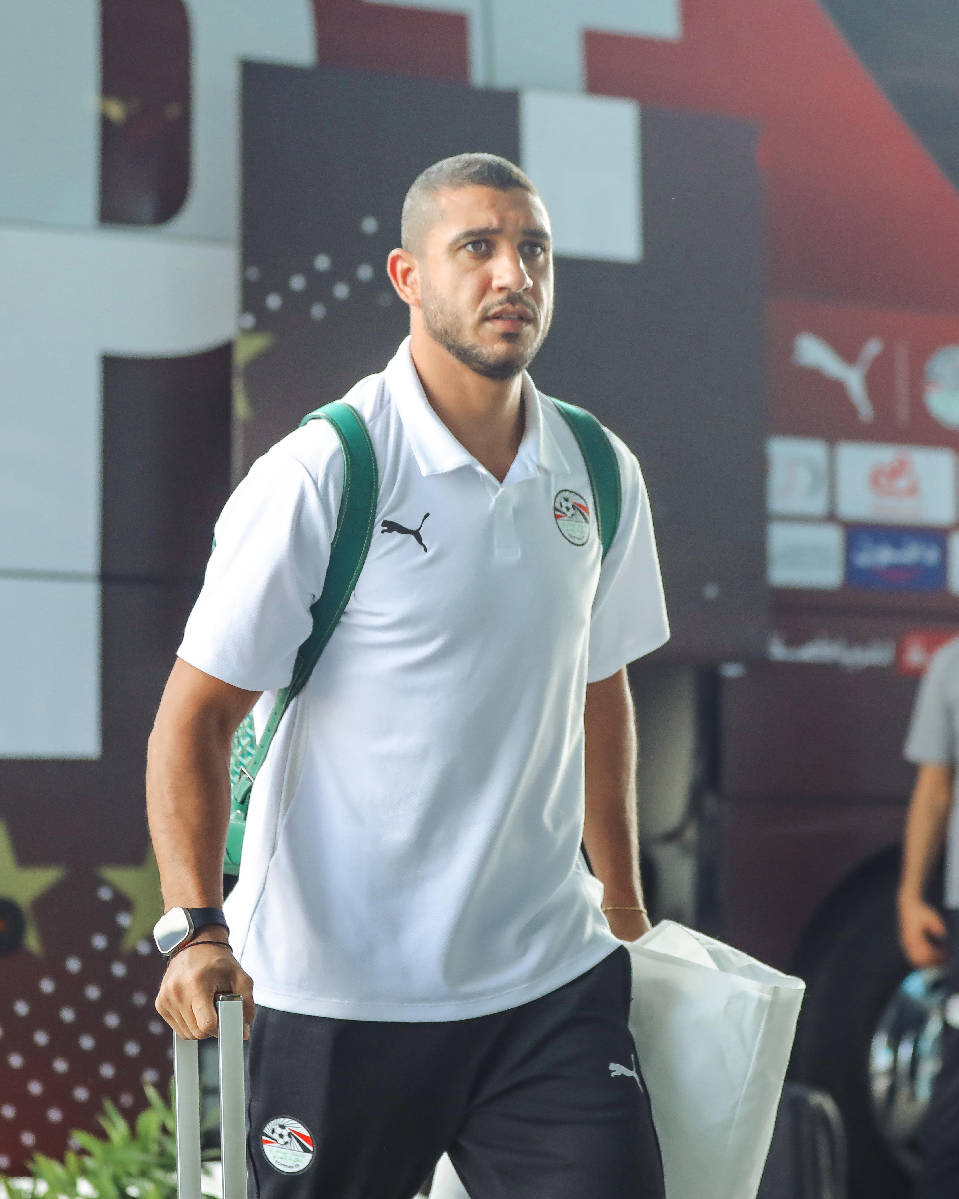 بعثة منتخب مصر في مطار القاهرة قبل المغادرة إلى واجادوجو 