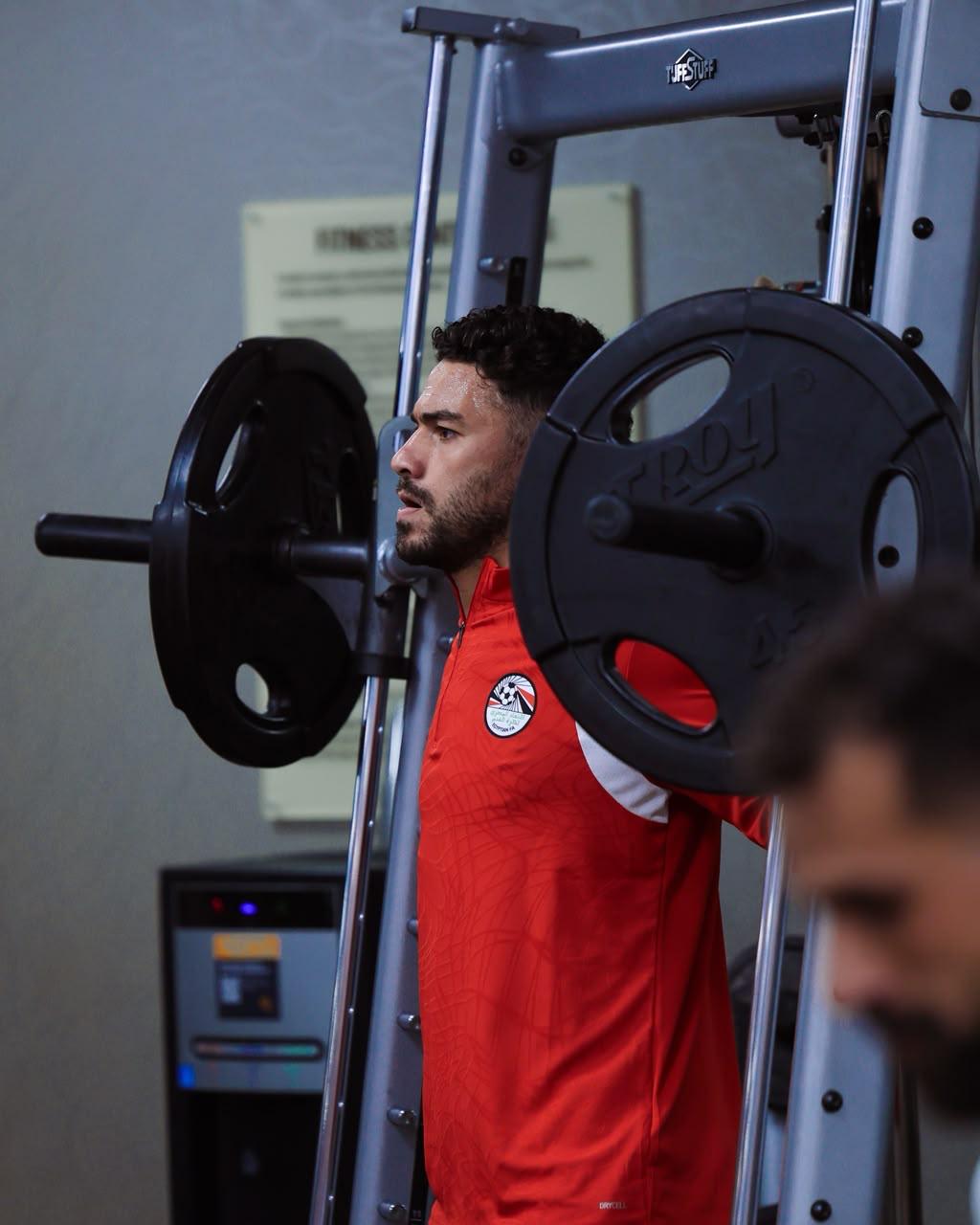 بالصور: تدريبات استشفائية وبدنية للاعبي منتخب مصر بفندق الإقامة 