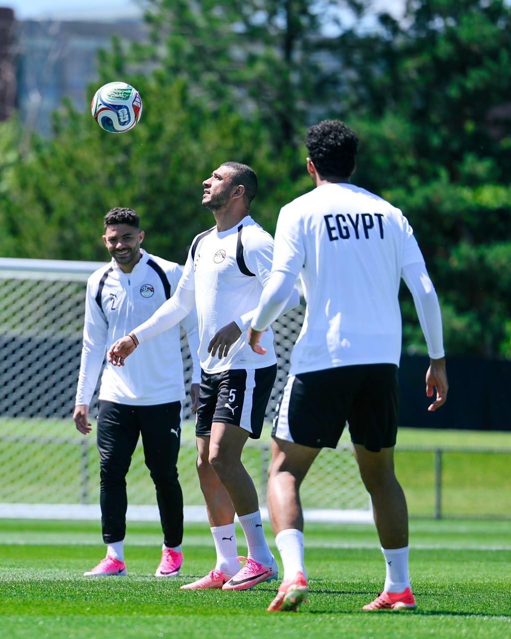 بالصور.. منتخب مصر يواصل استعداداته لمواجهة بلجيكا