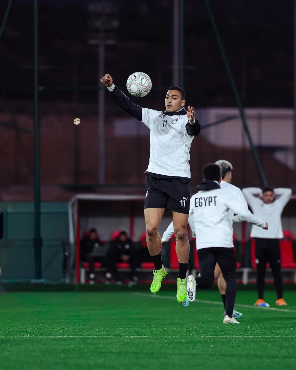 منتخب مصر يتدرب بملعب تغازوت استعداداً لمواجهة كوت ديفوار 