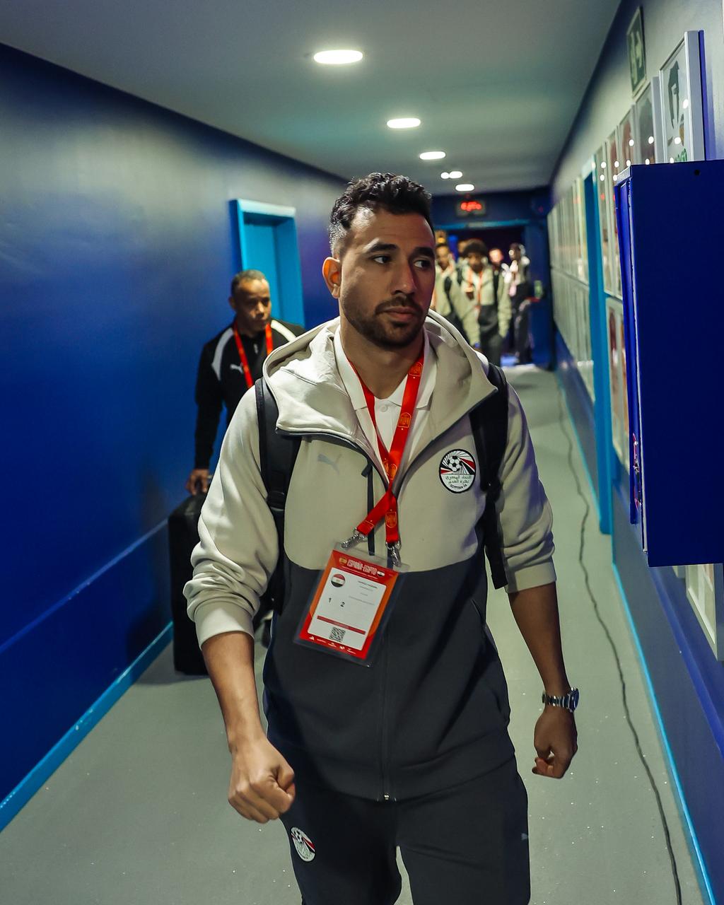 وصول منتخب مصر لملعب إسبانيول قبل مواجهة إسبانيا