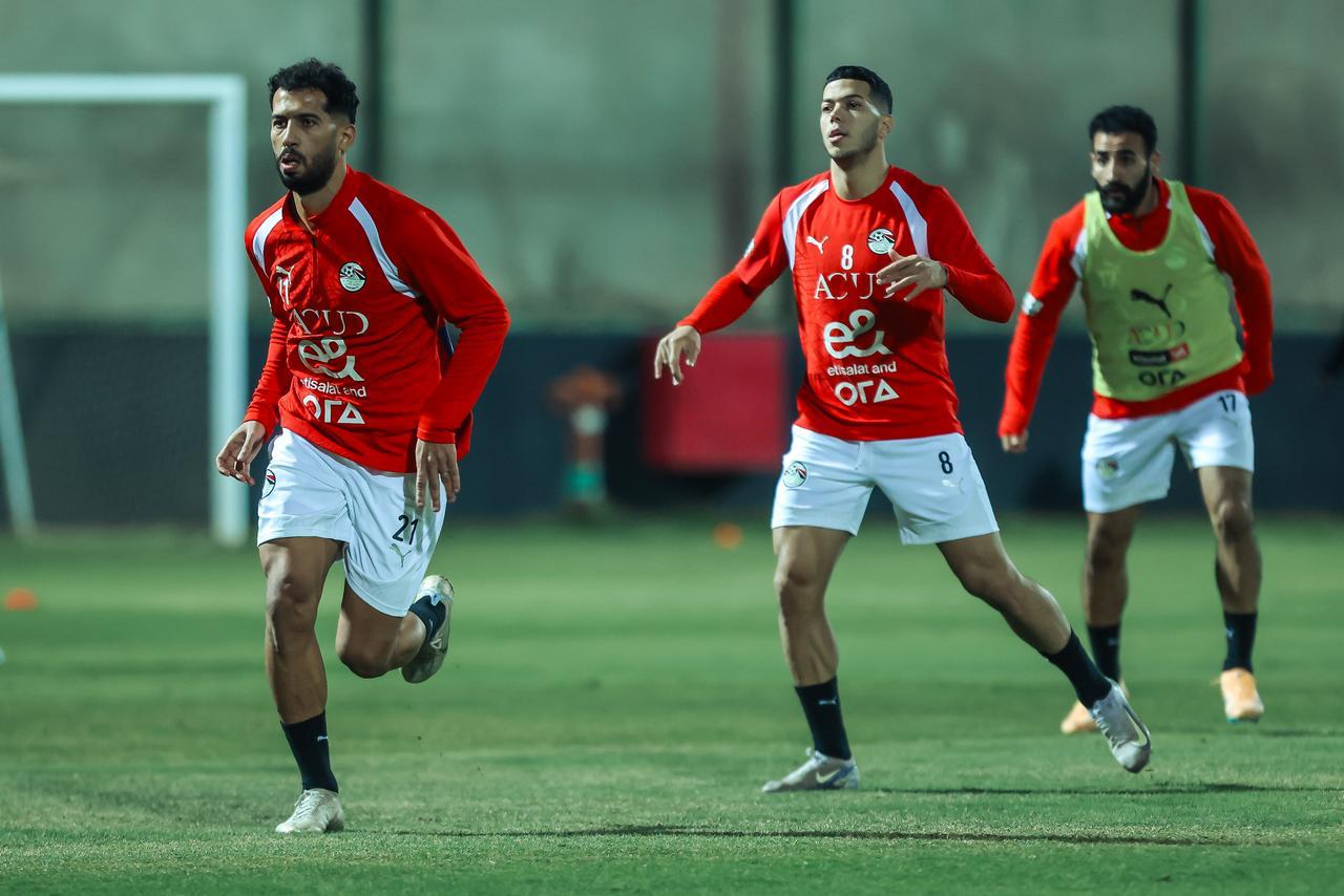 منتخب مصر يخوض ثاني  تدريباته بمركز المنتخبات الوطنية استعدادا لوديتي السعودية و إسبانيا 