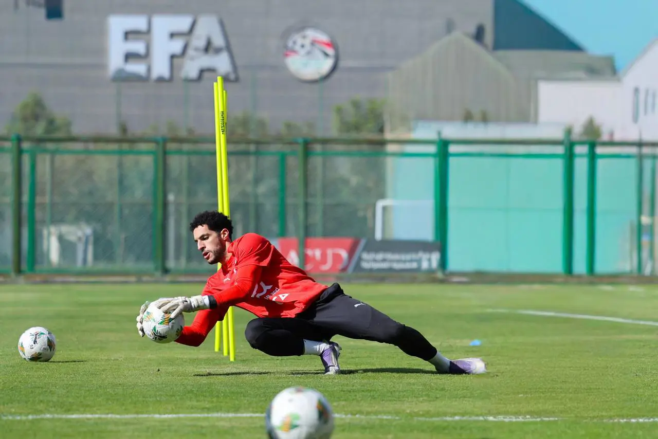 تدريبات منتخب مصر في مركز المنتخبات الوطنية استعدادا لأمم أفريقيا