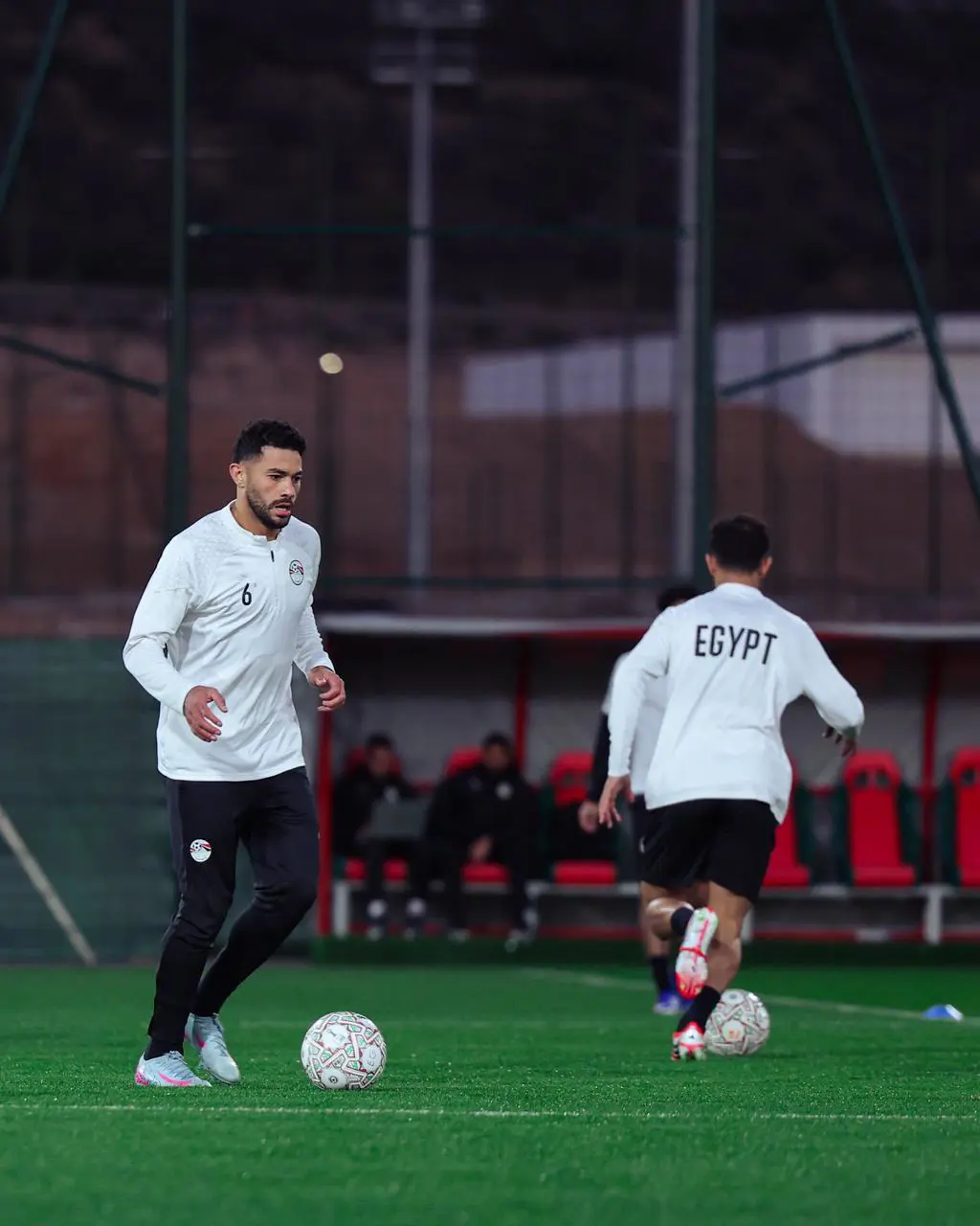 منتخب مصر يتدرب بملعب تغازوت استعداداً لمواجهة كوت ديفوار 