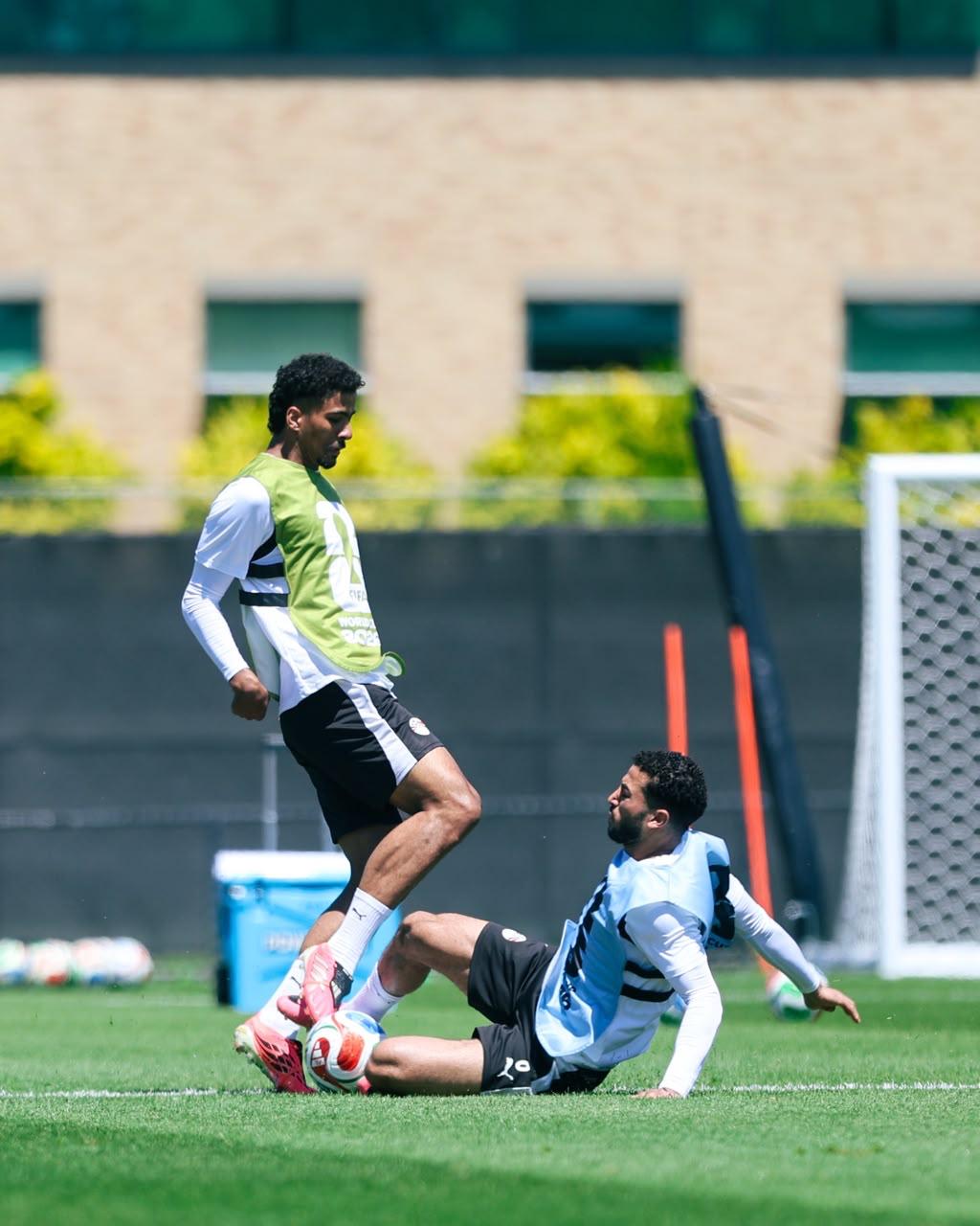بالصور.. منتخب مصر يواصل استعداداته لمواجهة بلجيكا