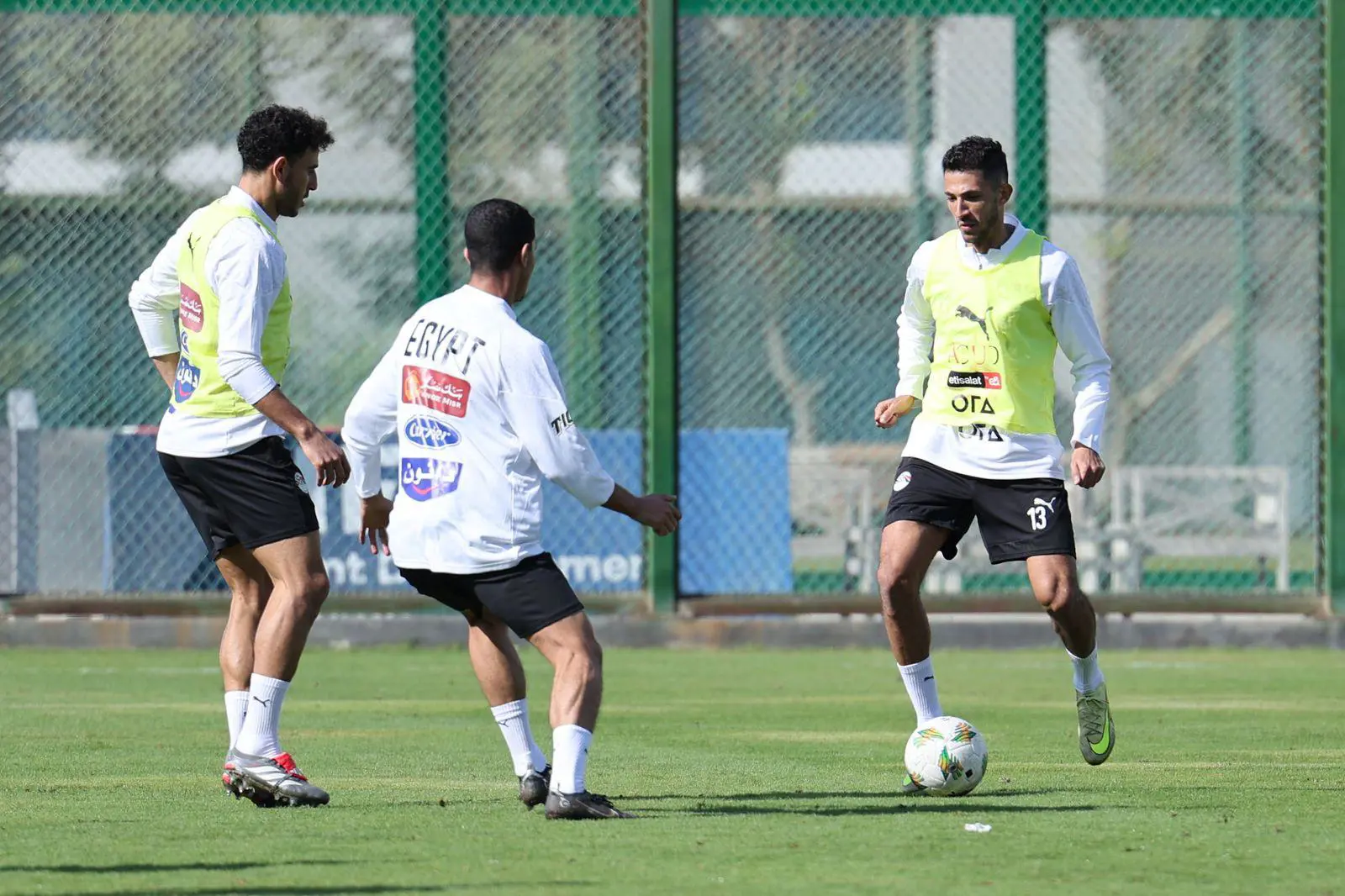 تدريبات منتخب مصر في مركز المنتخبات الوطنية استعدادا لأمم أفريقيا