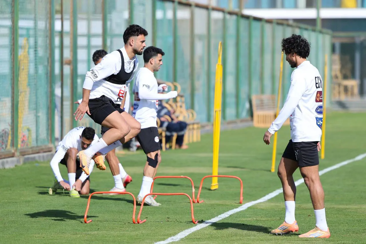 تدريبات منتخب مصر في مركز المنتخبات الوطنية استعدادا لأمم أفريقيا