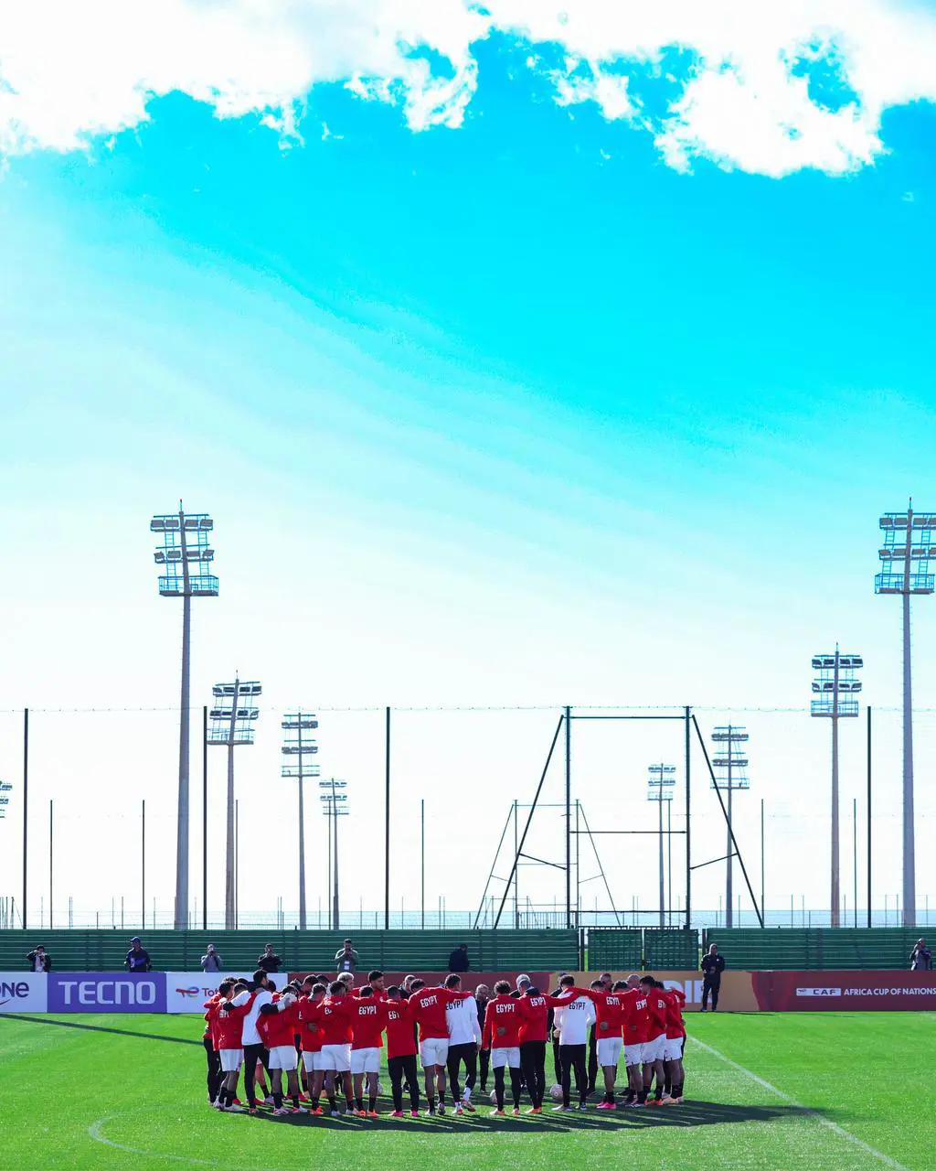 منتخب مصر يختتم تدريباته قبل مواجهة جنوب افريقيا