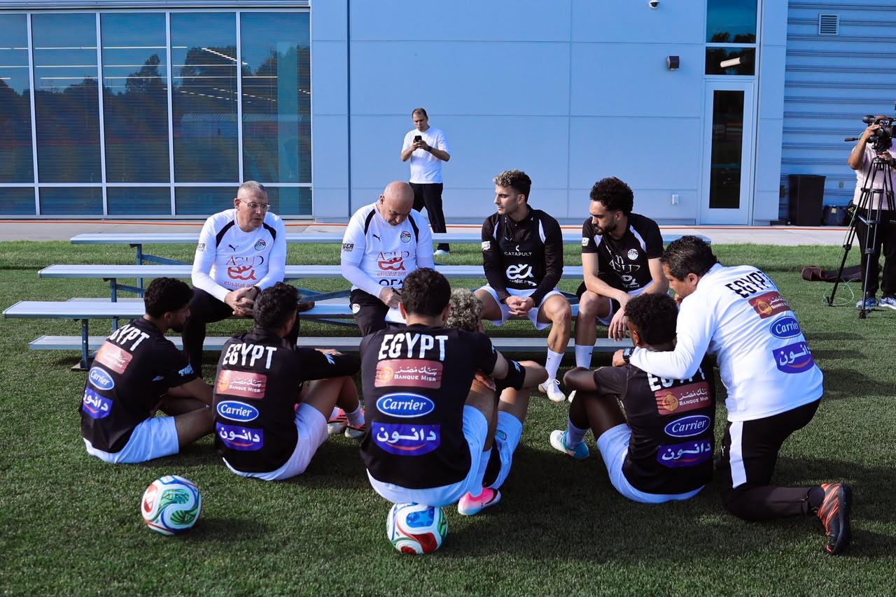 منتخب مصر يواصل تدريباته استعداداً لودية البرازيل  