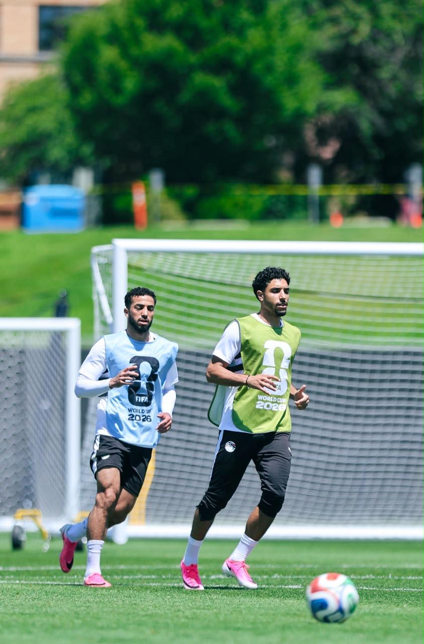 بالصور.. منتخب مصر يواصل استعداداته لمواجهة بلجيكا