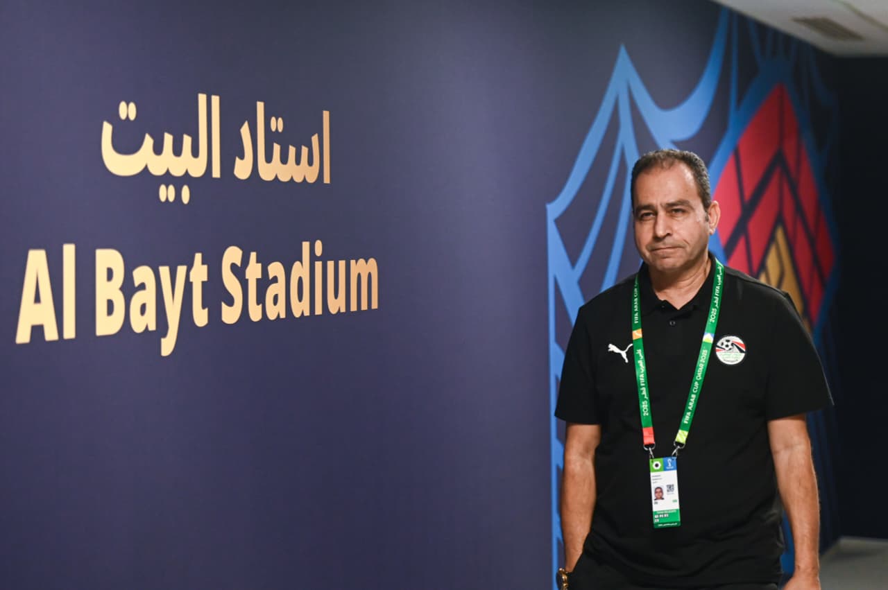 منتخب مصر المشارك في كأس العرب يصل لملعب البيت قبل مواجهة الأردن