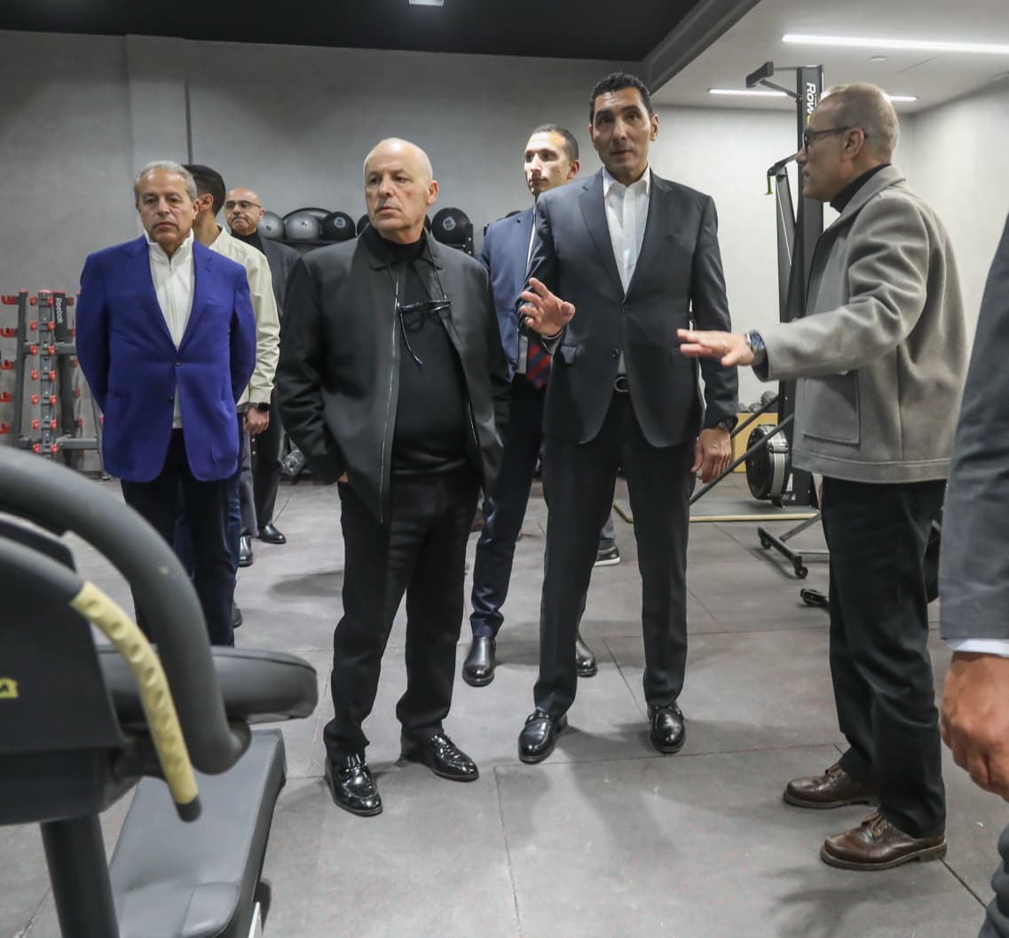 زيارة جوهر نبيل وزير الشباب والرياضة الجديد للاتحاد المصري