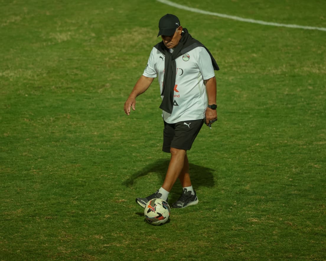 تدريب منتخب مصر المشارك في كأس العرب استعدادًا لمواجهتي الجزائر