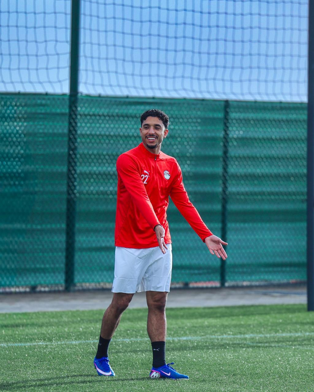 منتخب مصر يختتم تدريباته قبل مواجهة بنين غدًا