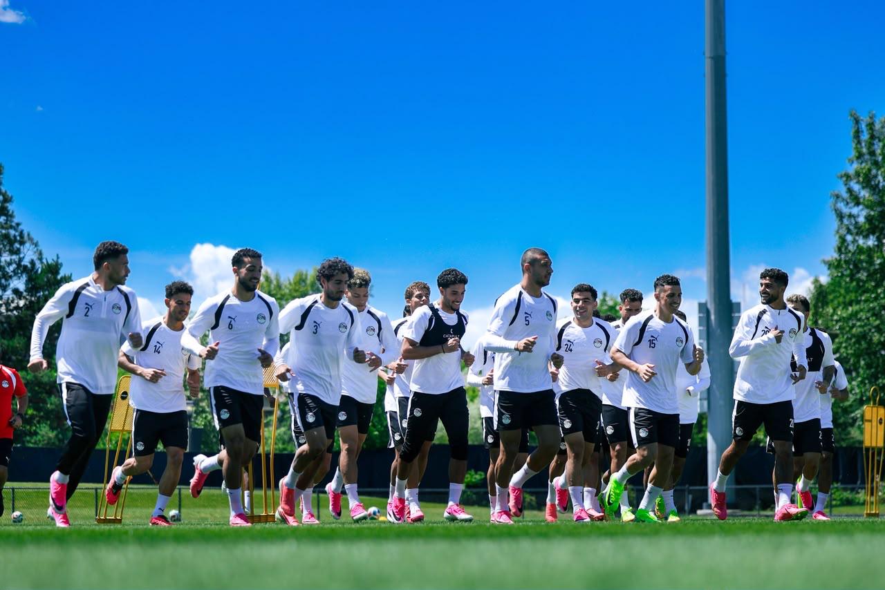 بالصور.. منتخب مصر يواصل استعداداته لمواجهة بلجيكا