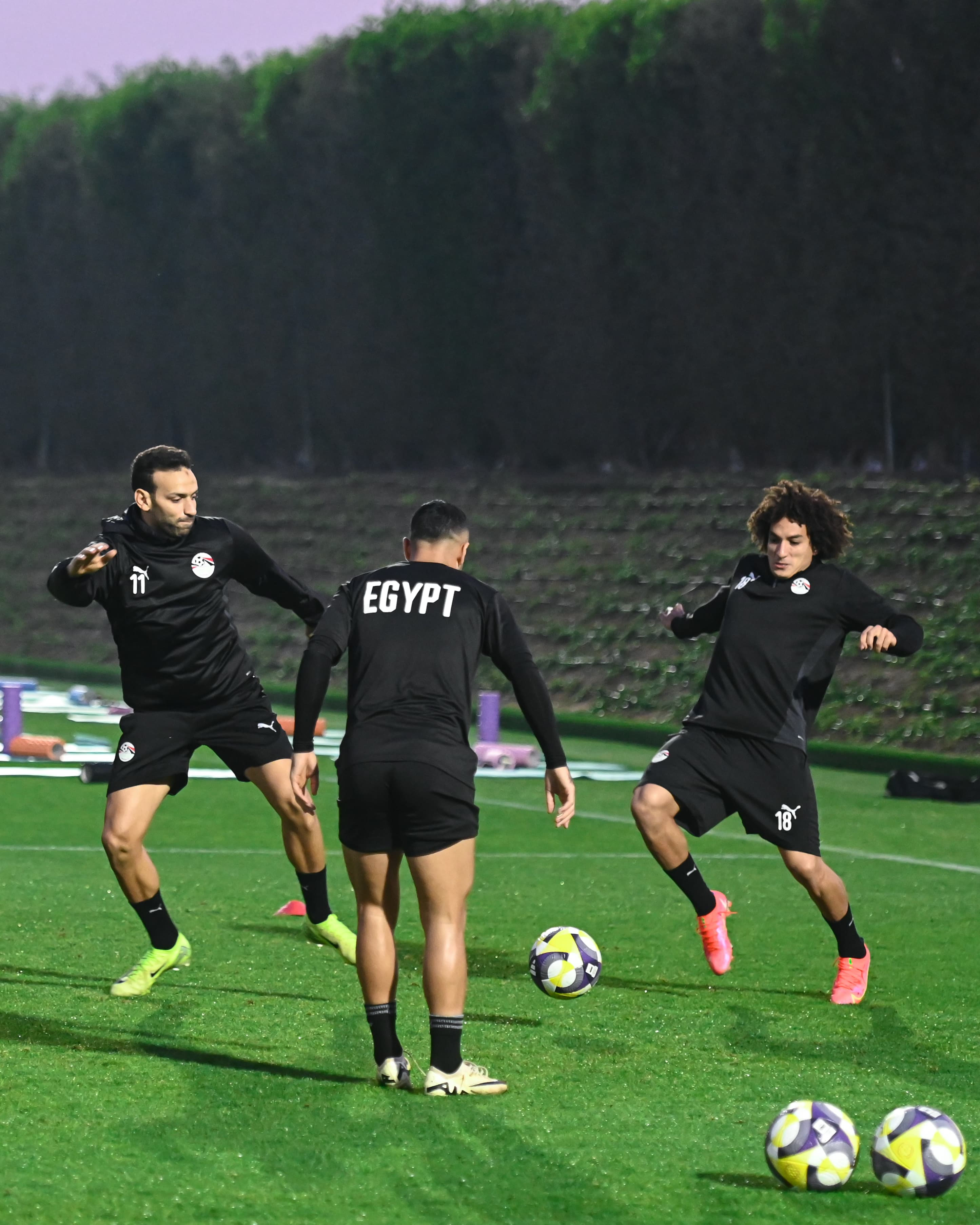 تدريبات منتخب مصر المشارك في كأس العرب استعدادا لمواجهة الأردن