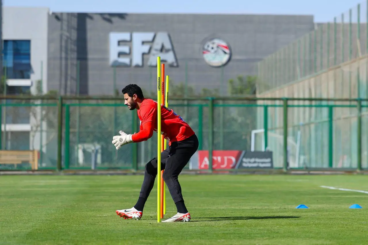 تدريبات منتخب مصر في مركز المنتخبات الوطنية استعدادا لأمم أفريقيا