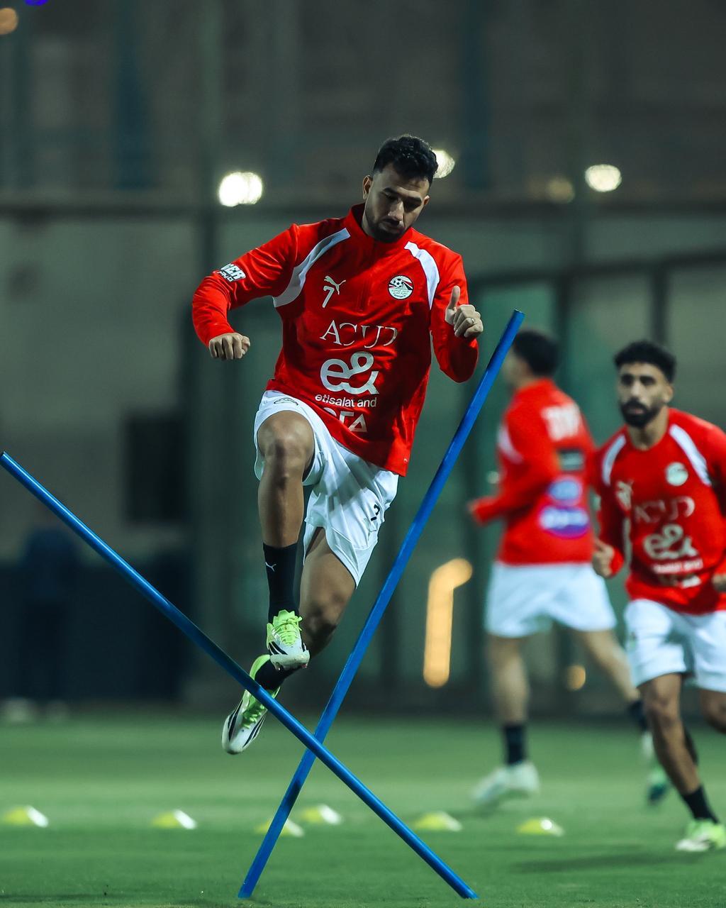 منتخب مصر يخوض ثاني  تدريباته بمركز المنتخبات الوطنية استعدادا لوديتي السعودية و إسبانيا 