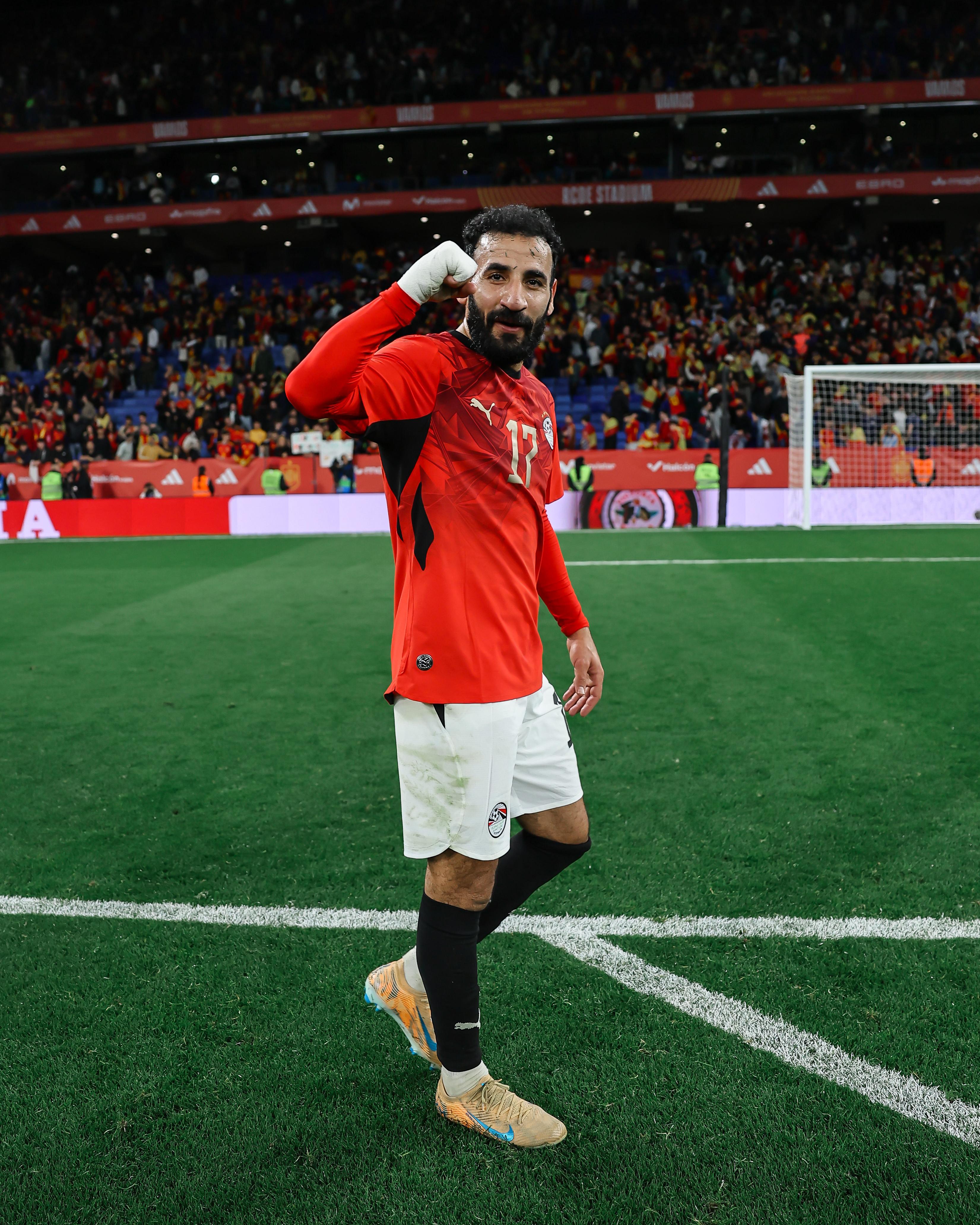 بالصور.. منتخب مصر بعد التعادل مع منتخب إسبانيا