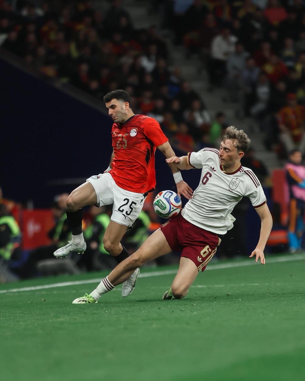 بالصور .. منتخب مصر يتعادل مع إسبانيا بعد أداء رائع