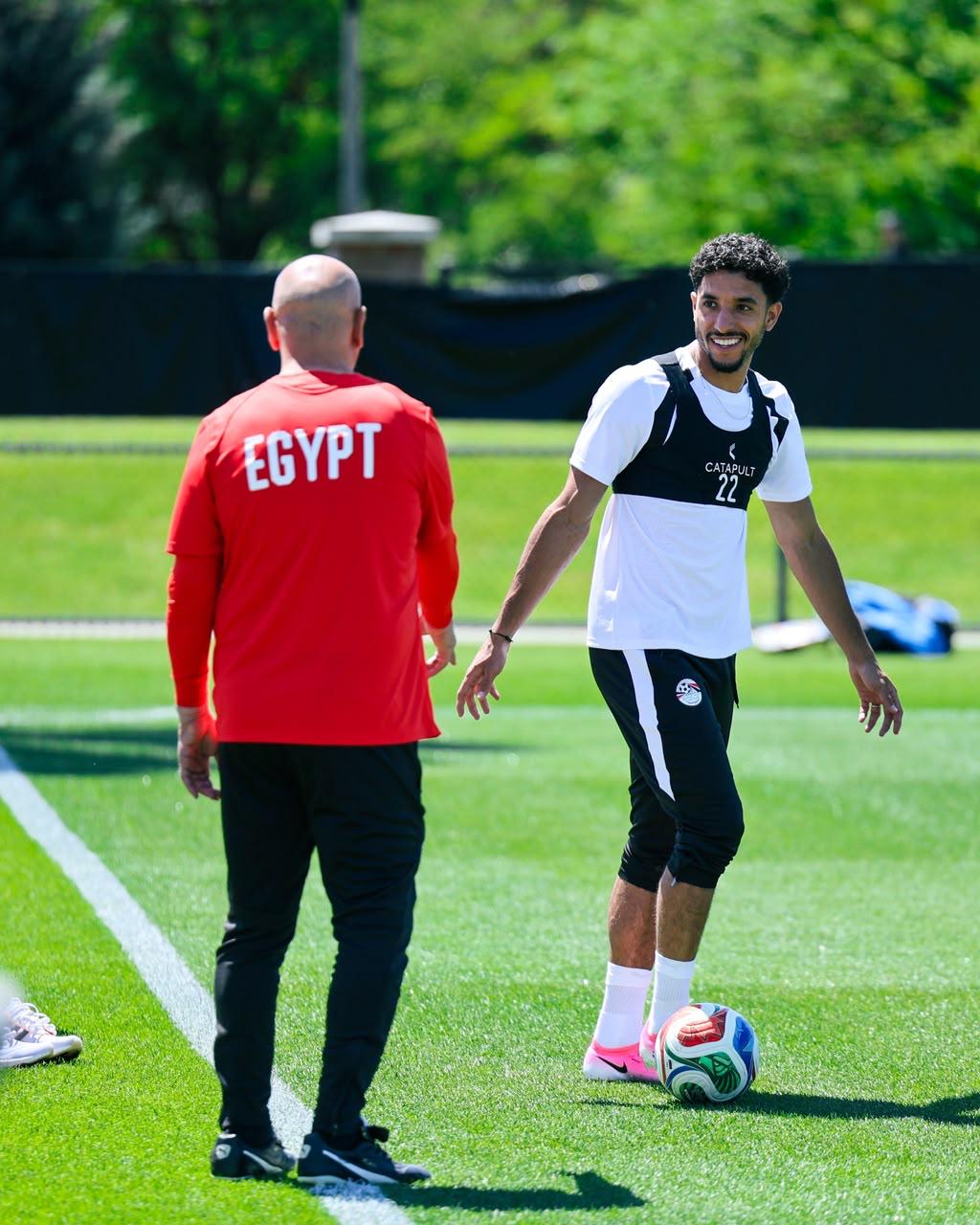 بالصور.. منتخب مصر يواصل استعداداته لمواجهة بلجيكا